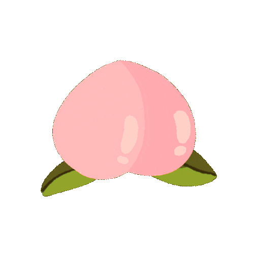 Peach Sticker by Anna Xu for iOS & Android GIPHY