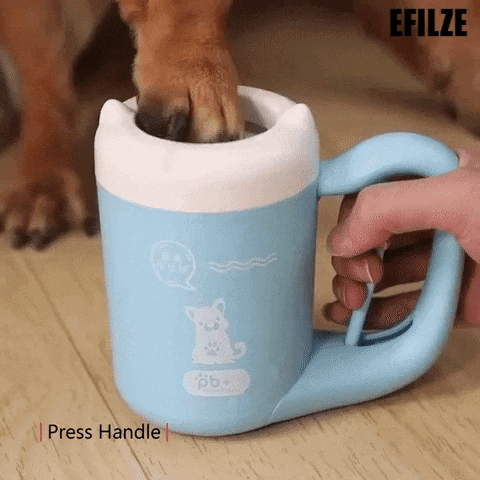 EFILZE | LIFE HACKS - Efficiently clean your dog's paws with our 360 soft silicone foot washer