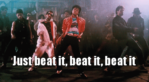 Image result for just beat it gif