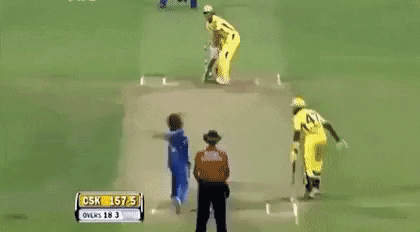 Helicopter Shot Of Mahendra Singh Dhoni in ipl gifs