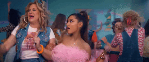 Happy Jennifer Coolidge GIF by Ariana Grande - Find & Share on GIPHY