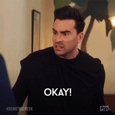 Calm Down Pop Tv GIF by Schitt's Creek - Find & Share on GIPHY
