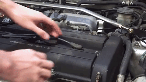 Disconnect the wires from the spark plugs
