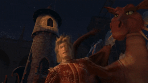 Shrek - Crossing the bridge animated gif