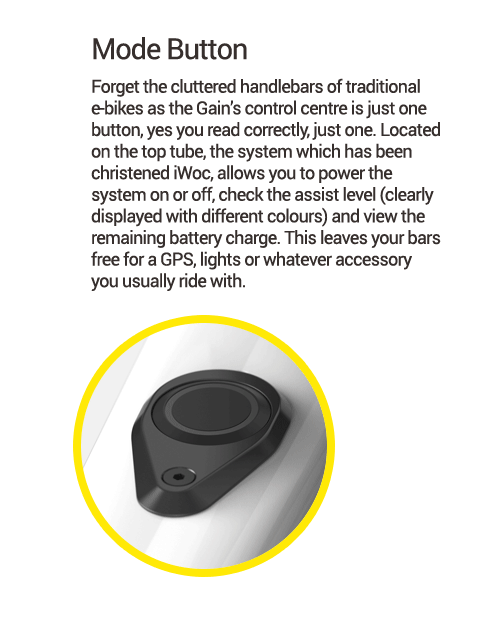 Orbea Gain Mode Button