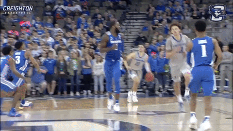 Slam Dunk GIF by Creighton University Athletics