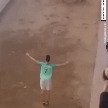 Biggest ball award goes to this guy in funny gifs