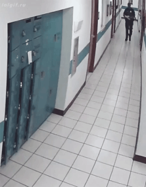 Police officer Vs Mouse in funny gifs