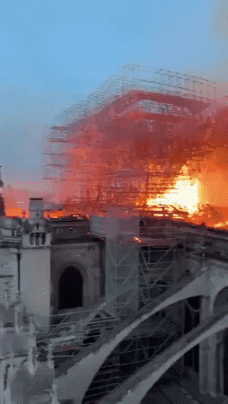 Notre Dame Fire GIF