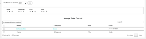 How to add product’s attributes to Product Table