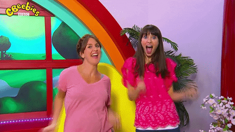 Happy Rebecca Keatley GIF by CBeebies HQ - Find & Share on GIPHY