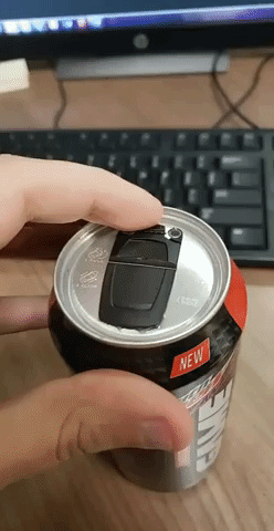 New soda cans in random gifs