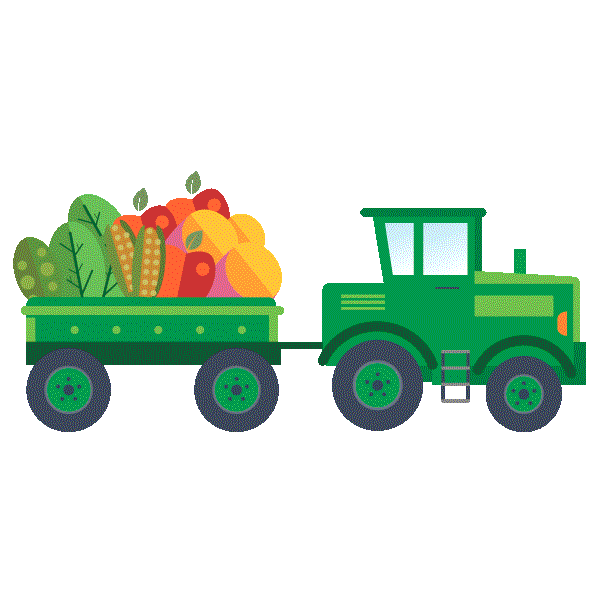Farm Tractor Sticker by Pumpkin Organics for iOS & Android GIPHY