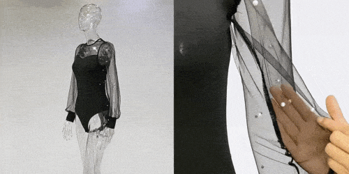 Birthday Bodysuit showcased on a rotating mannequin