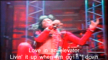Image result for love in an elevator gif