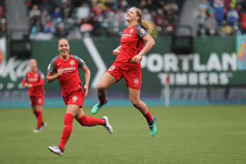 Happy Lindsey Horan GIF by Thorns FC