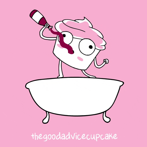 Wine Good Advice Cupcake By Buzzfeed Animation Find And Share On Giphy 