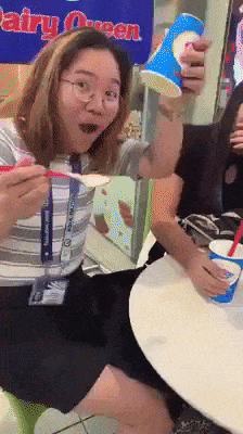 See the icecream is so thick in fail gifs