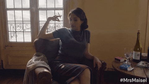Amazon Smoking GIF by The Marvelous Mrs. Maisel - Find & Share on GIPHY