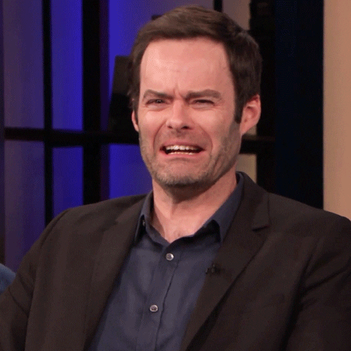 Bill Hader Cry GIF by Team Coco