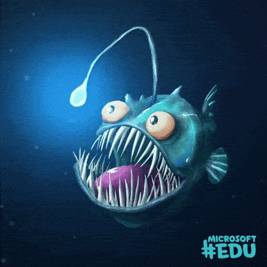 Gif of an angler fish denoting how easily distracted people can be with an image