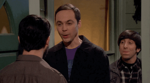 Sheldon from “The Big Bang Theory” saying “Yay!”