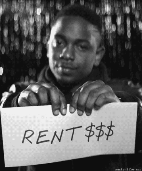 tearing up a rent payment