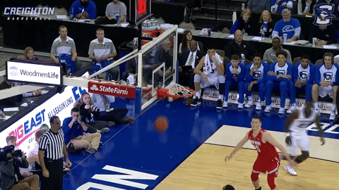 Creighton Bluejays Bench GIF by Creighton University Athletics