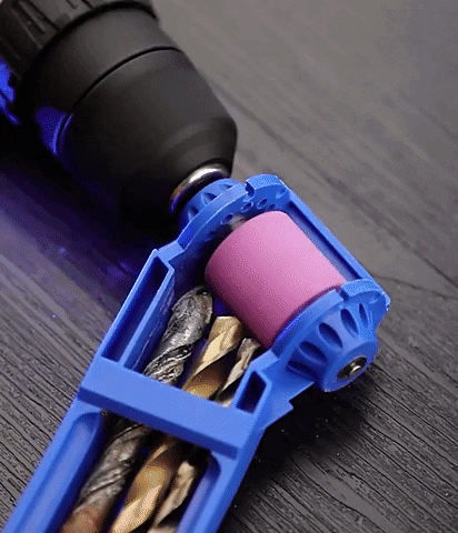 Drillpro Portable Drill Bit Sharpener 2-12.5mm Corundum Grinding Wheel Powered Tool For Drill Polishing