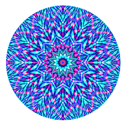 art trippy psychedelic geometry mandala