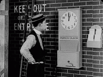Image result for punch the clock gif
