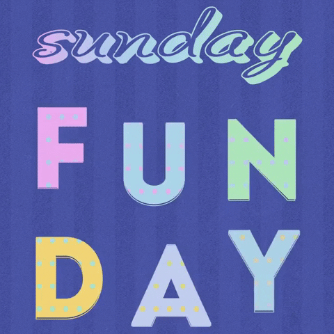 Happy Sunday Weekend GIF by evite