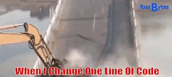 When I change one line of code