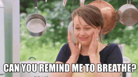 Nervous Great British Baking Show GIF by PBS