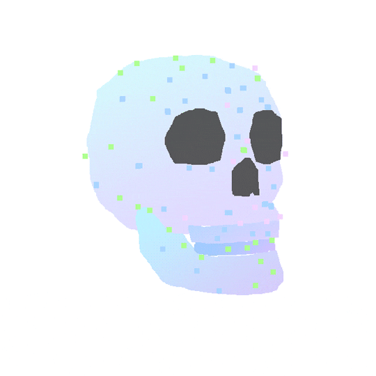 Glitched Skull GIF