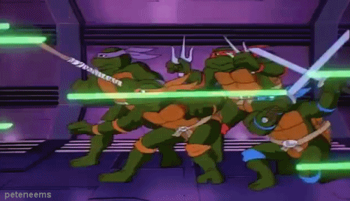Teenage Mutant Ninja Turtles Lasers GIF