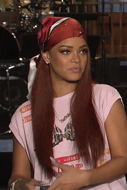  rihanna side eye excuse me say what bitch please GIF