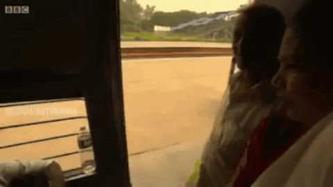 How To Get Off Train gif