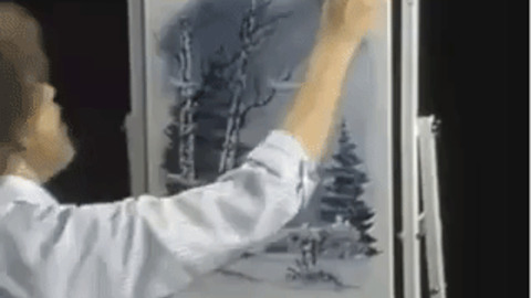 Final Touch To Painting gif
