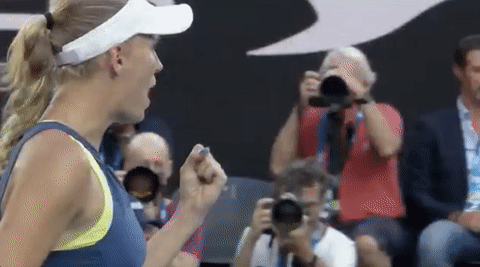 Caroline Wozniacki Tennis GIF by Australian Open - Find & Share on GIPHY
