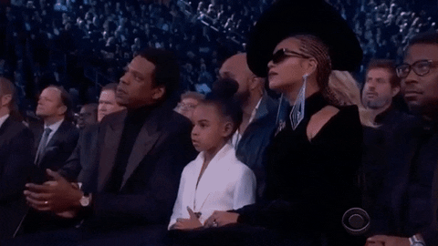 Image result for blue ivy calming her mom down gif