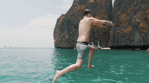 Robin Schulz jump ocean jumping vacation