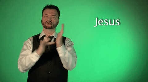 Sign Language Jesus GIF by Sign with Robert - Find & Share on GIPHY