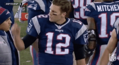 Tom Brady en partido.