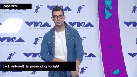 Jack Antonoff GIF by 2017 MTV Video Music Awards