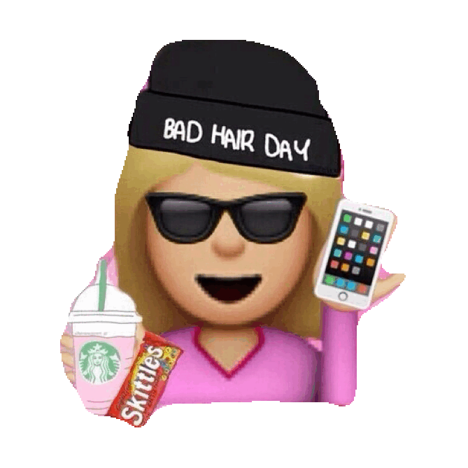 Bad Hair Day Iphone Sticker by imoji for iOS & Android GIPHY