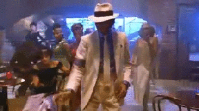 Michael Jackson desafiando la gravedad.