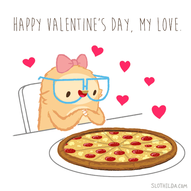 Pizza Love GIF by SLOTHILDA - Find & Share on GIPHY