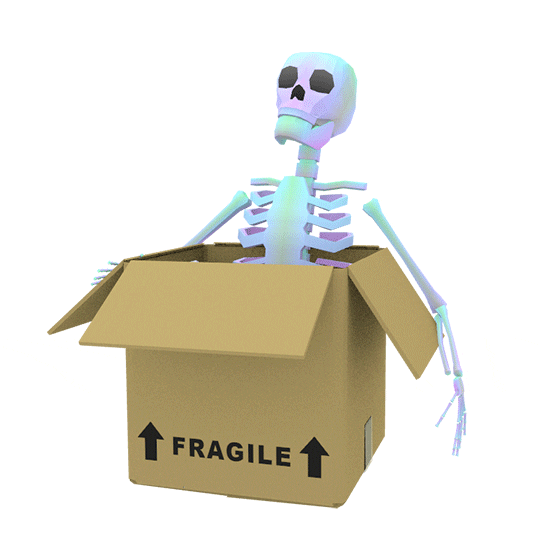 fragile skeleton gif