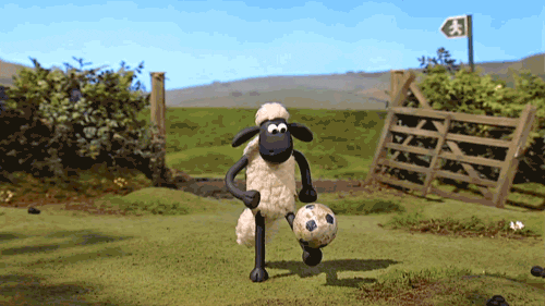 Shaun the Sheep football skills aardman keepy uppy